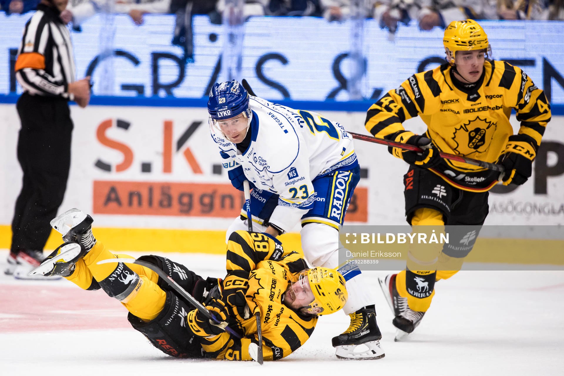 Skellefteås Oskar Nilsson och Leksands Mikael Ruohomaa