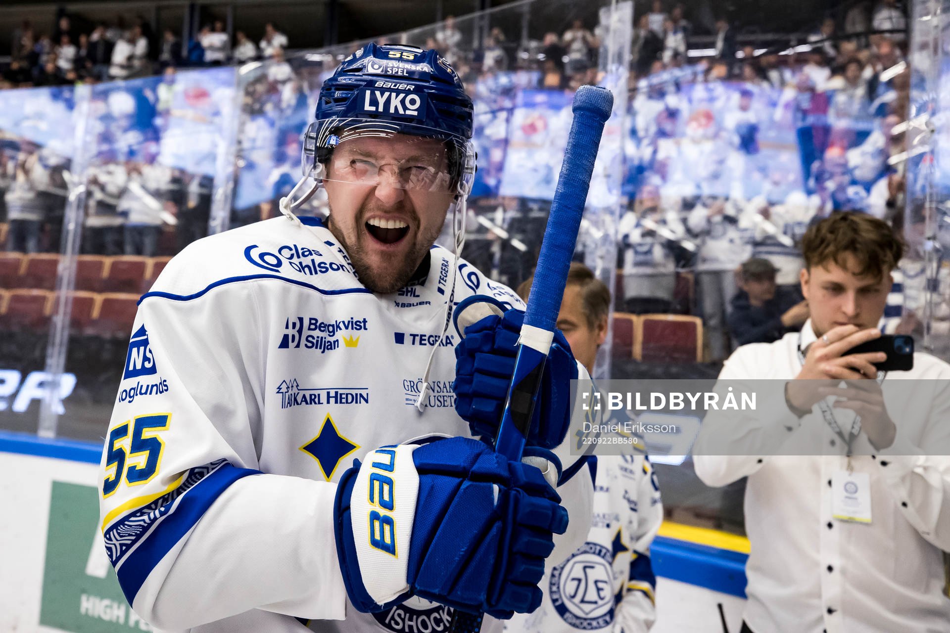 Leksands Jonas Ahnelöv jubel