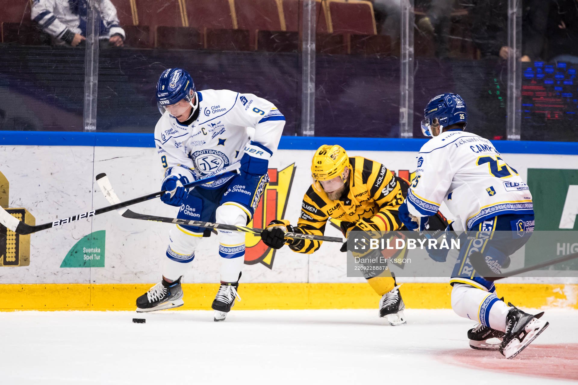Leksands Patrik Zackrisson och Skellefteås Oscar Möller