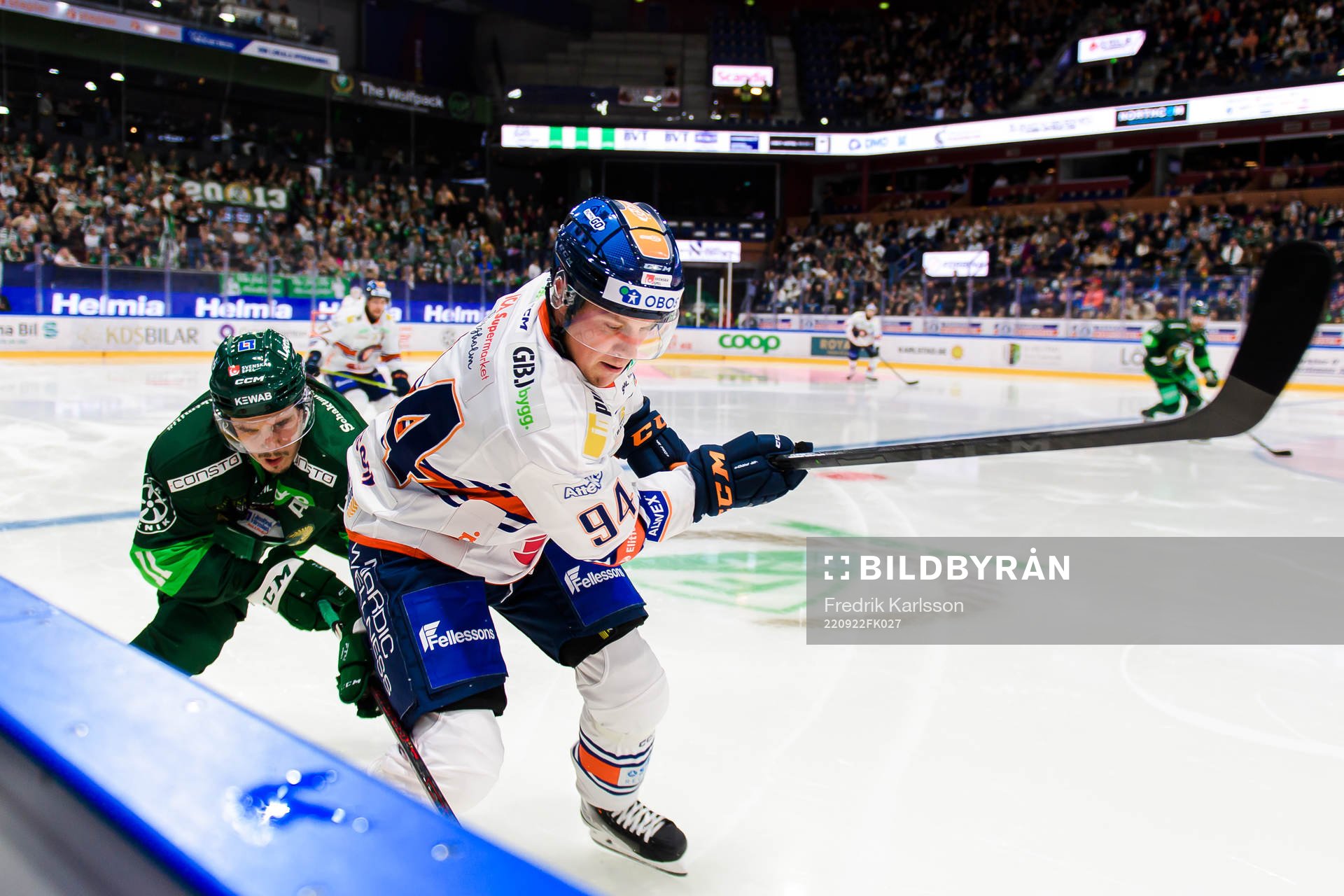 Färjestads Joakim Nygård och Växjös Joel Persson