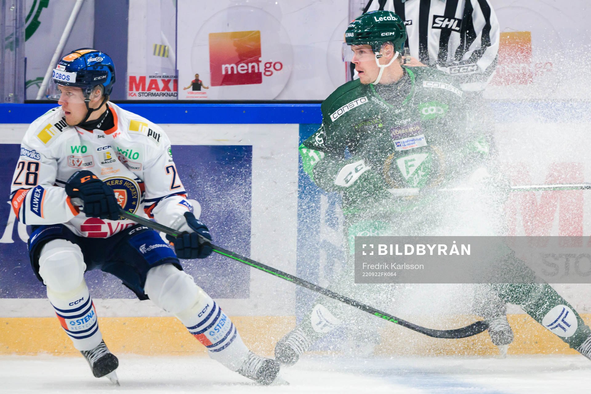 Växjös Hugo Gustafsson och Färjestads Carl Jakobsson