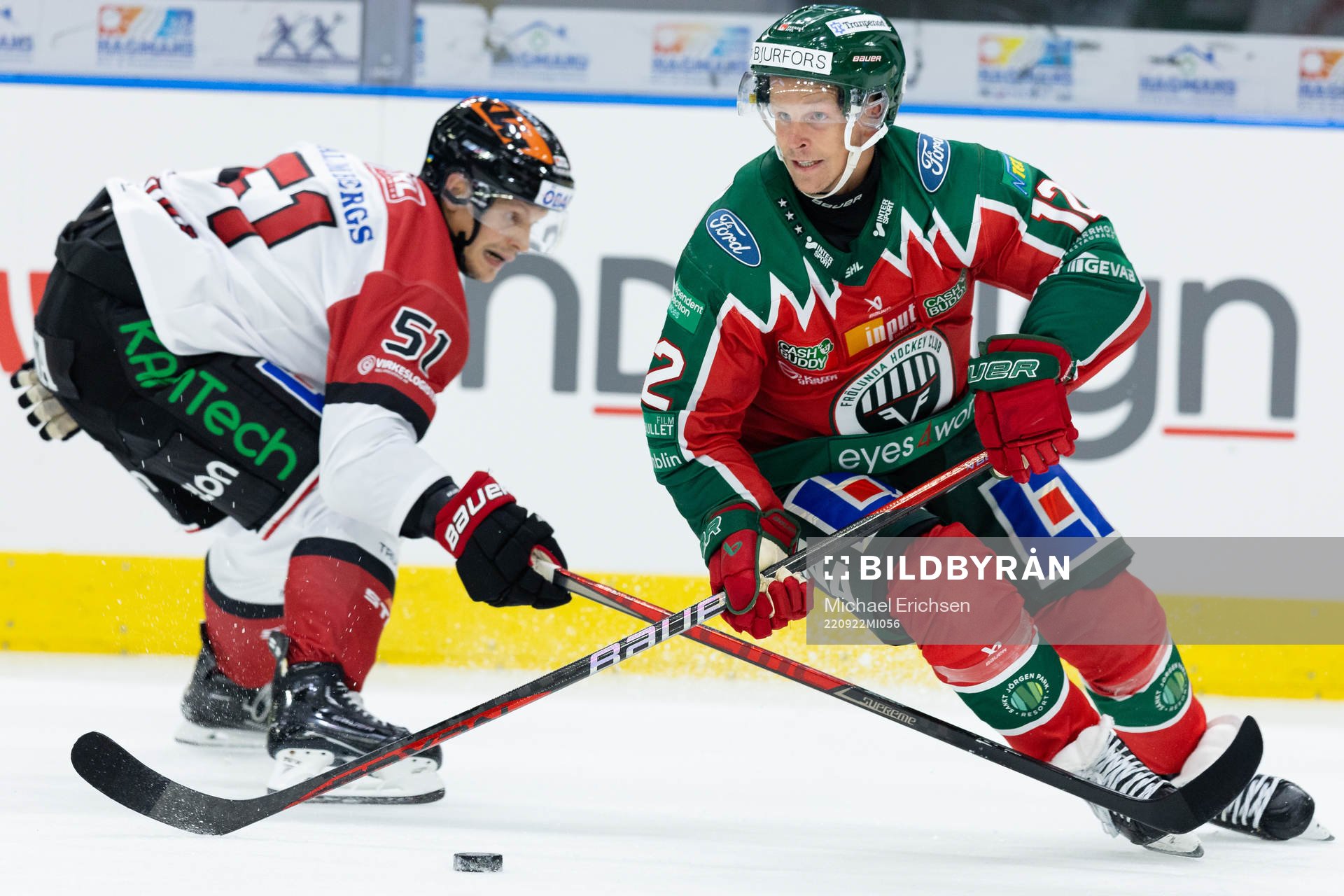 Örebros Kristian Näkyvä och Frölundas Max Friberg