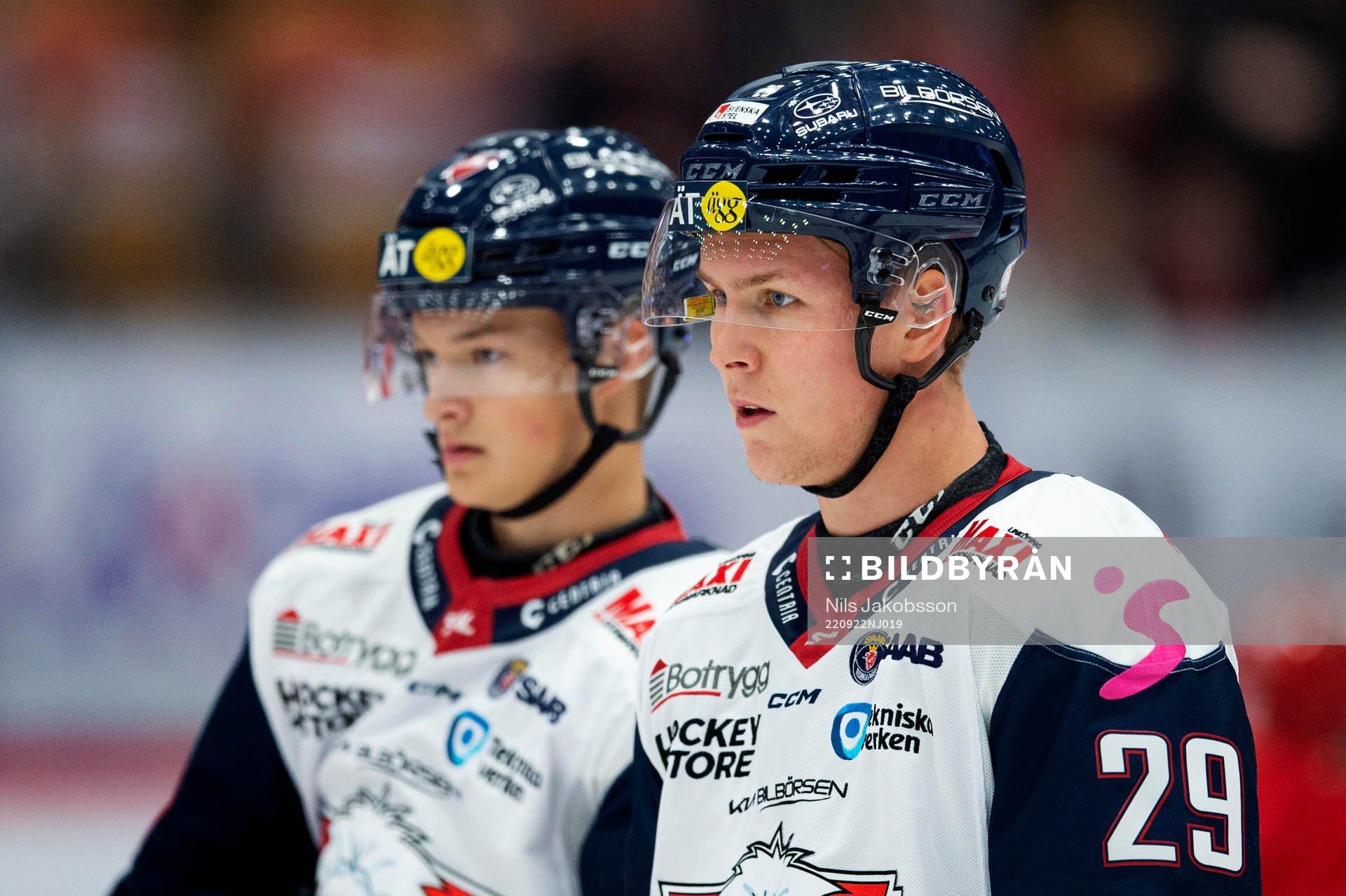 Linköpings Fabian Wagner och Linköpings Georg Weigelt