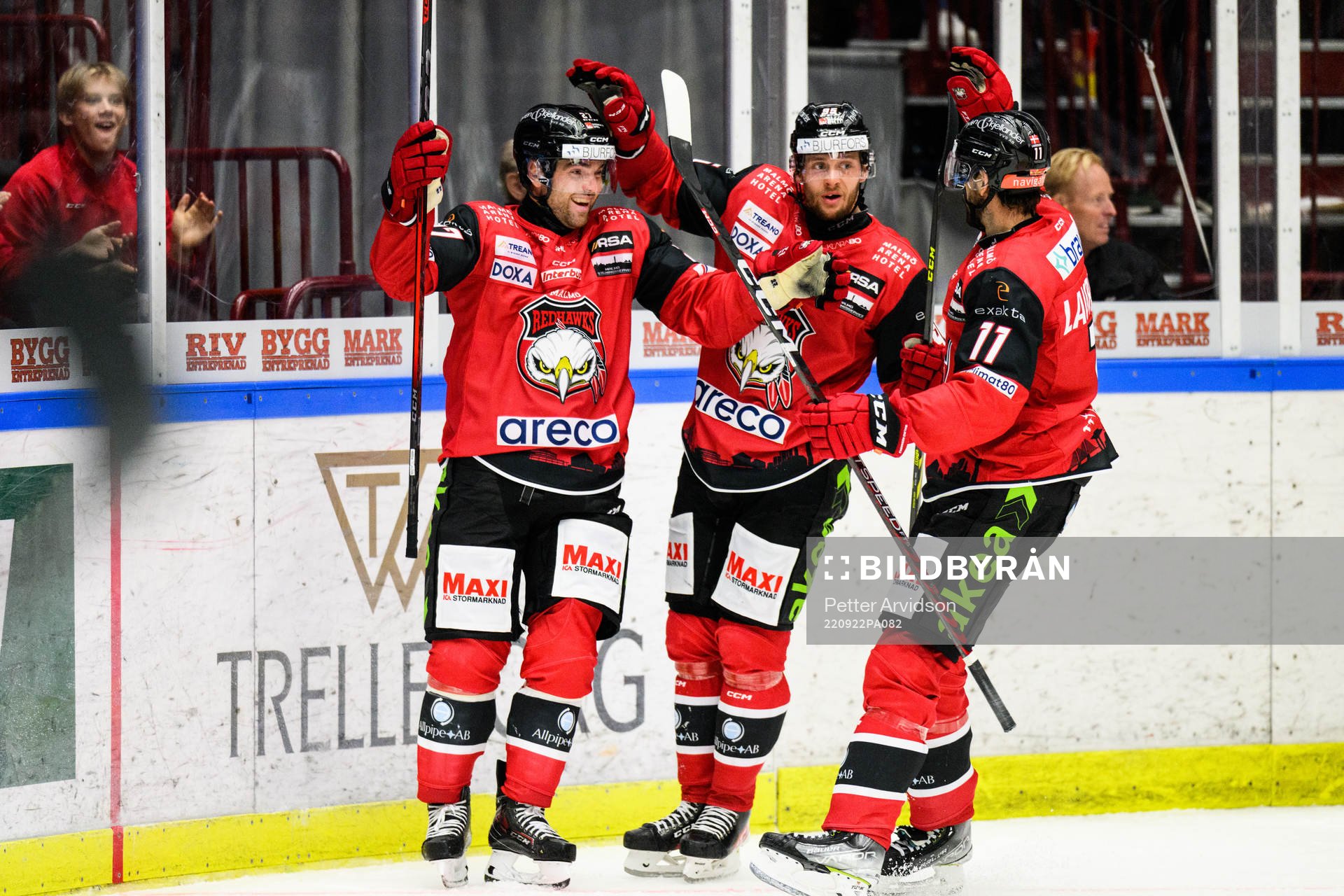 Malmö Redhawks Ponthus Westerholm jublar