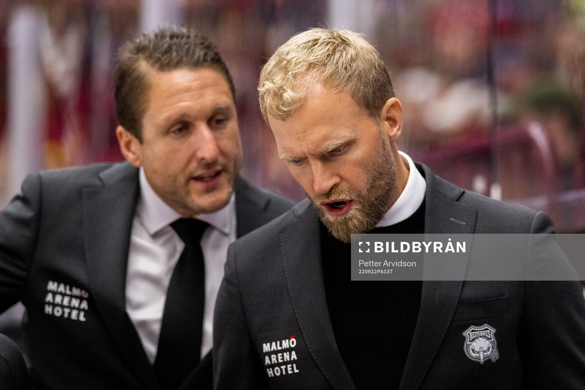 Malmö Redhawks tränare Tomas Kollar och assisterande