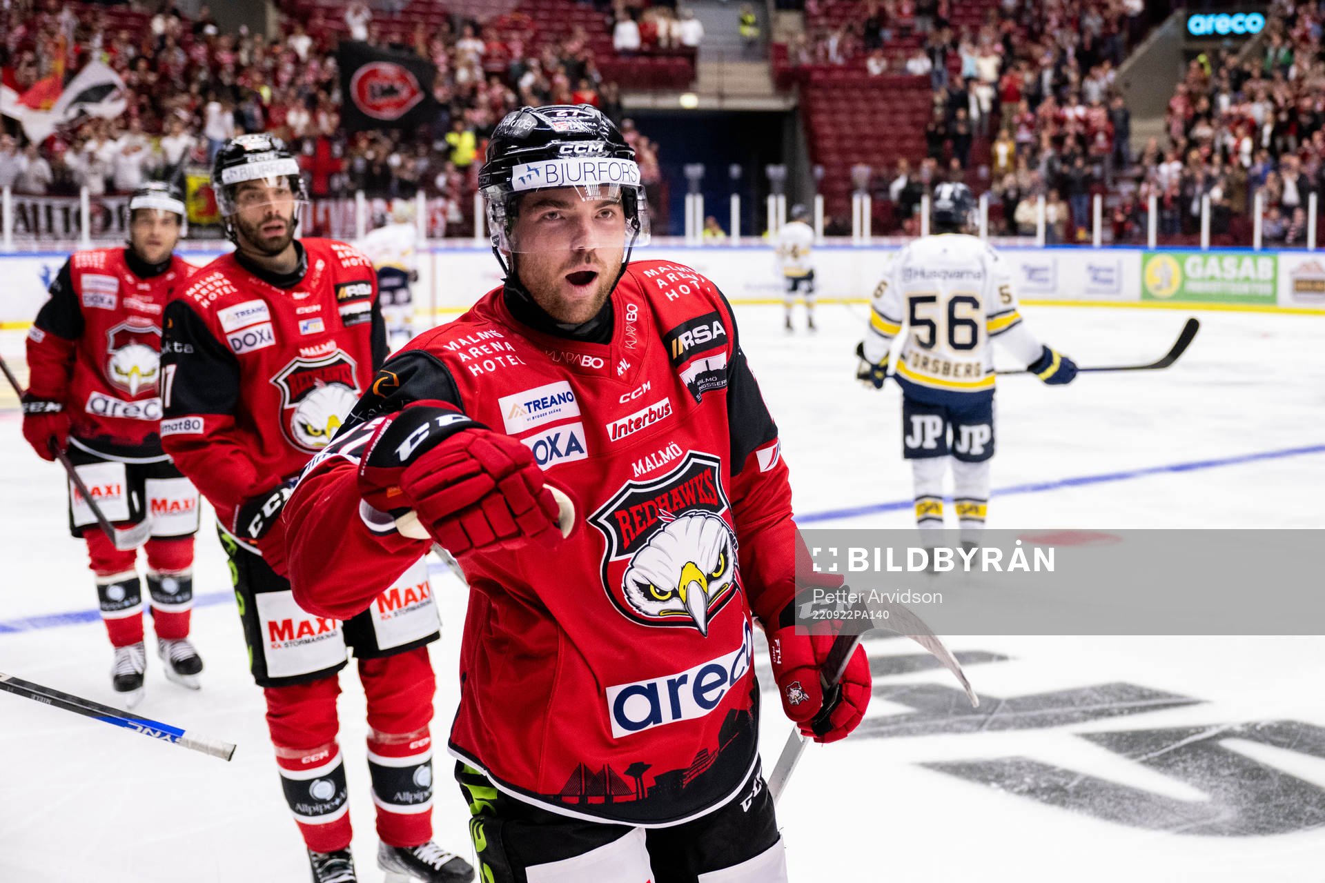 Malmö Redhawks Ponthus Westerholm jublar