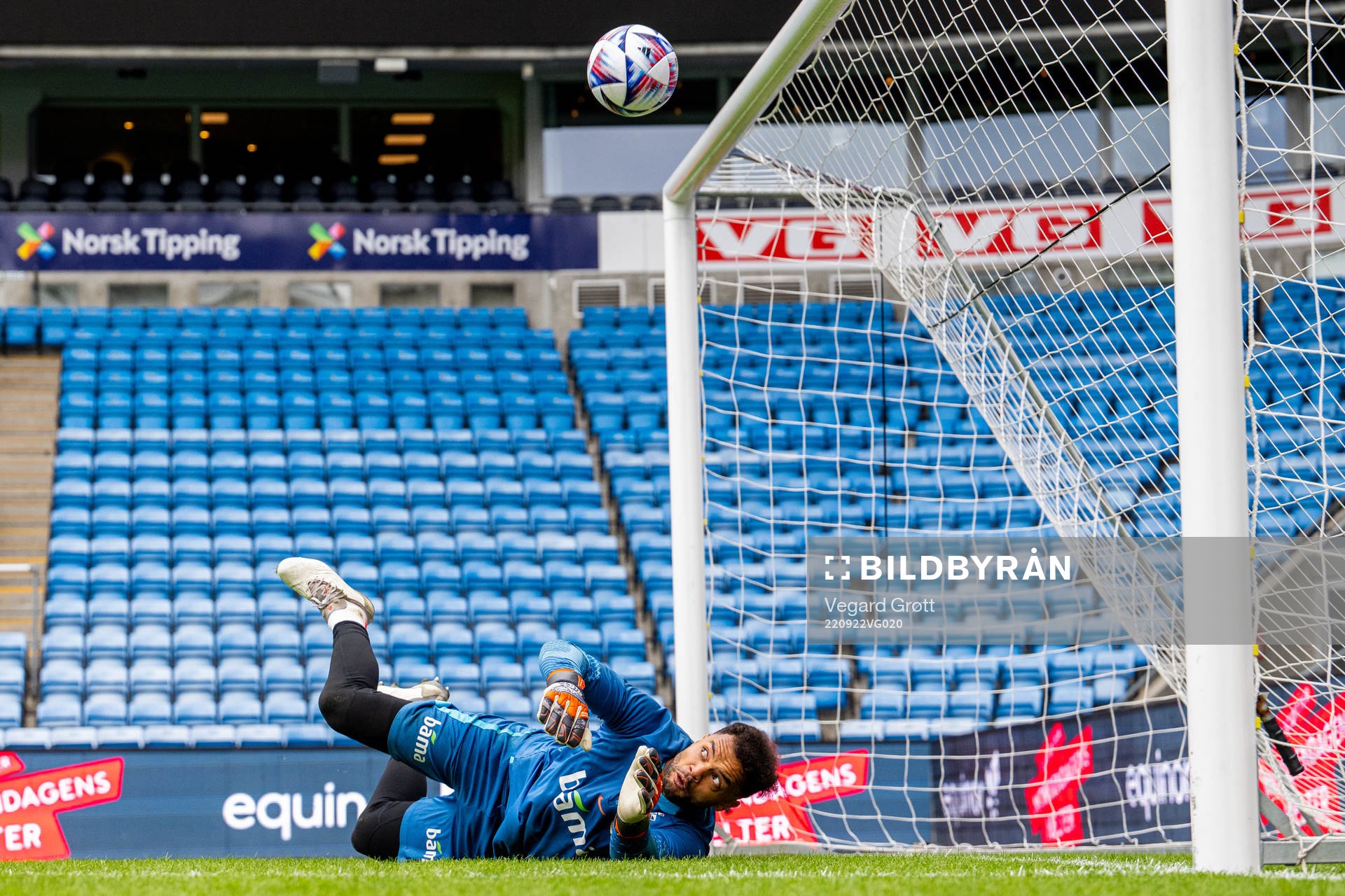 Goalkeeper Sten Grytebust of the Norwegian national