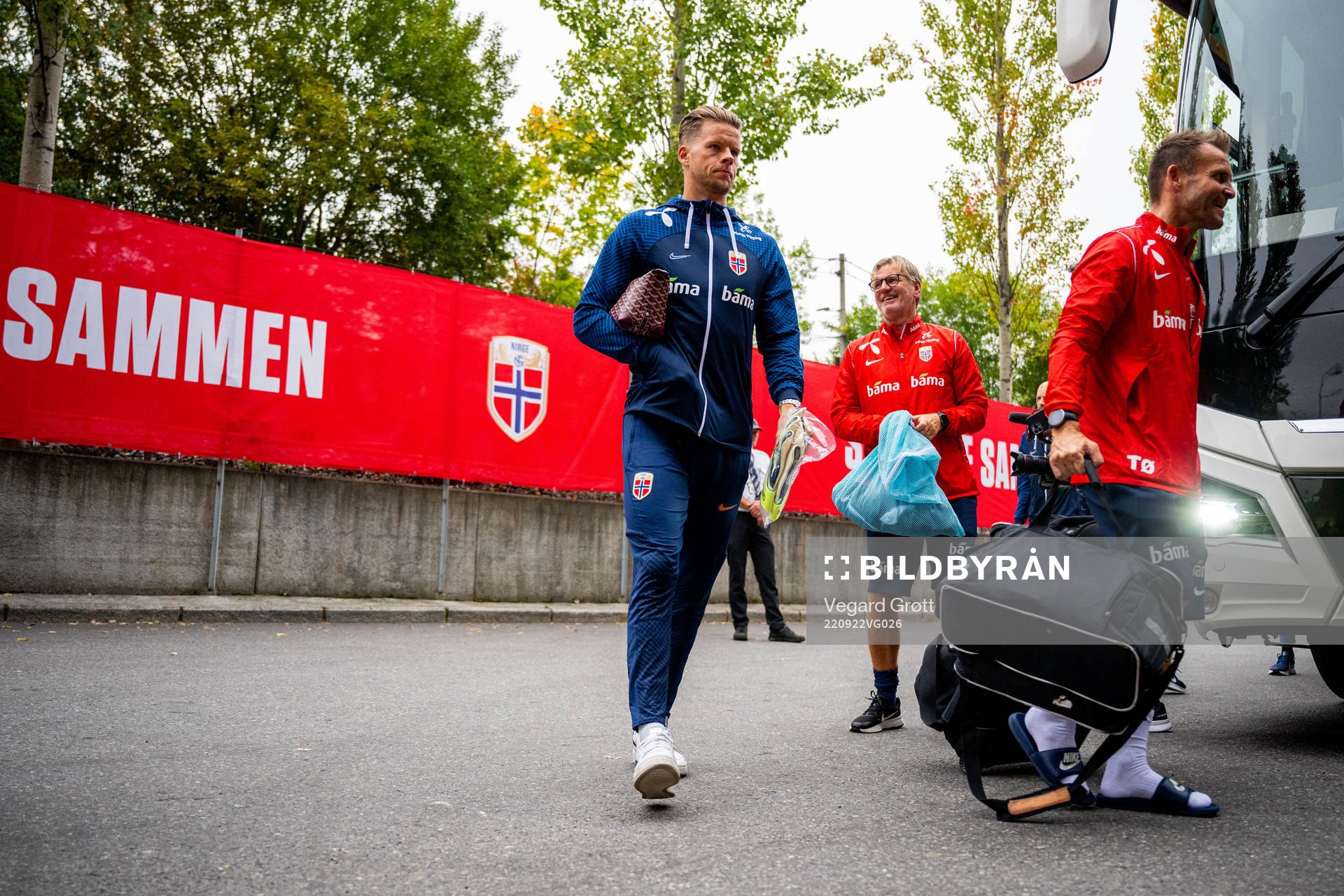 Goalkeeper Ørjan Håskjold Nyland of the Norwegian