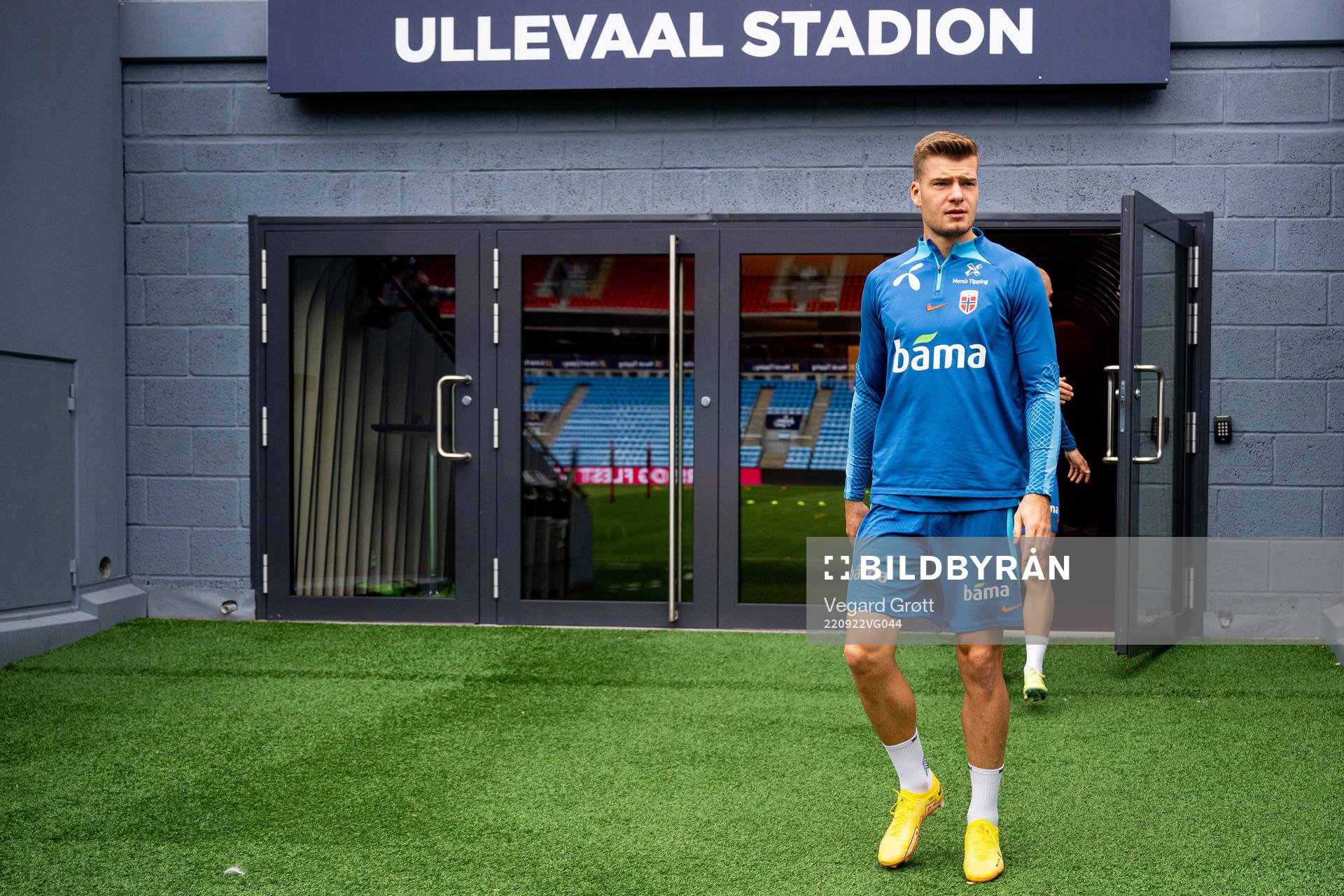 Alexander Sørloth of the Norwegian national football team