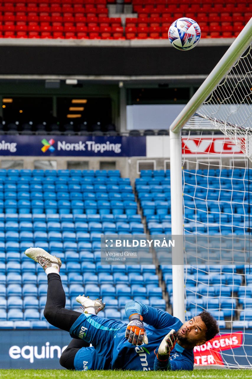 Goalkeeper Sten Grytebust of the Norwegian national