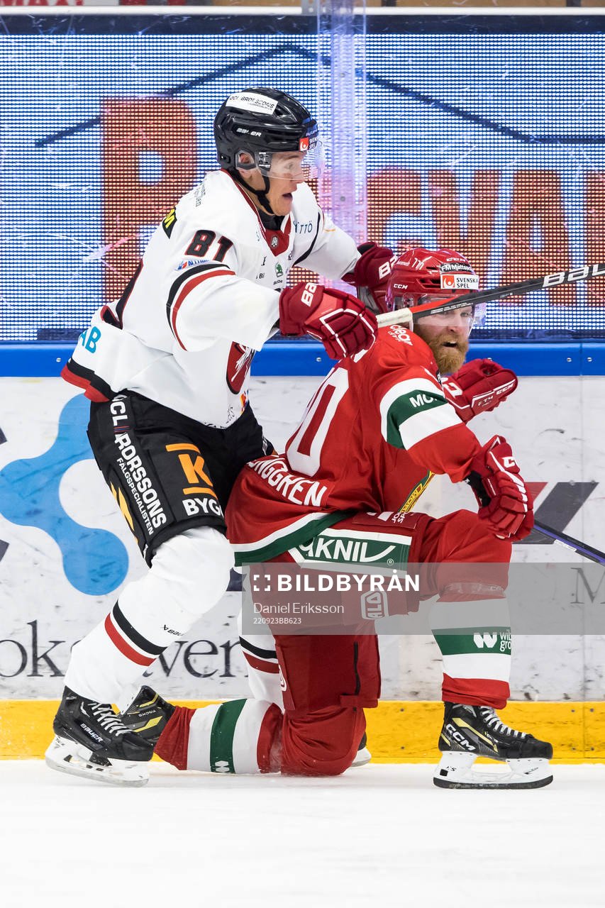 Vita Hästens Eric Borg och Moras Daniel Ljunggren