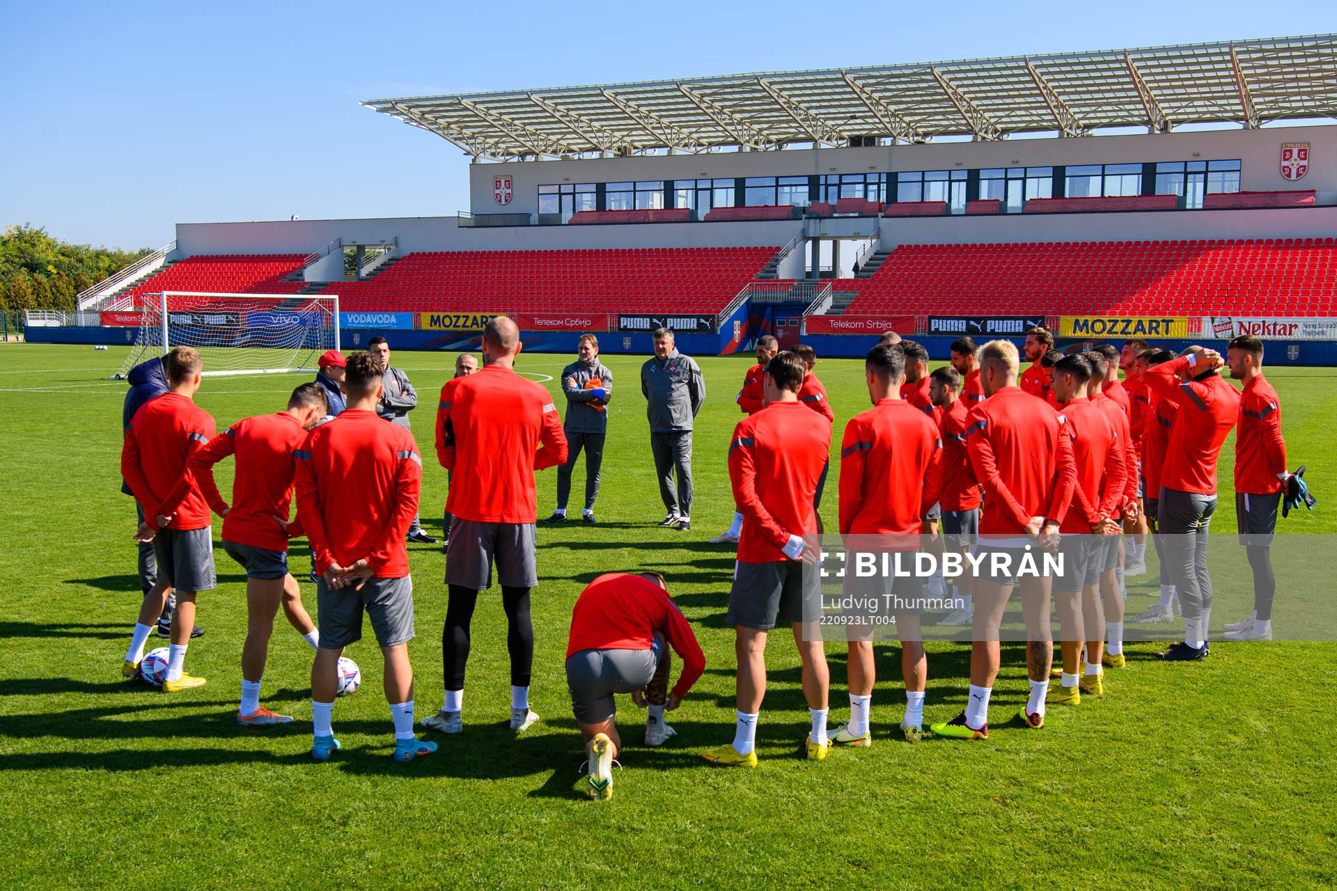 Players gather