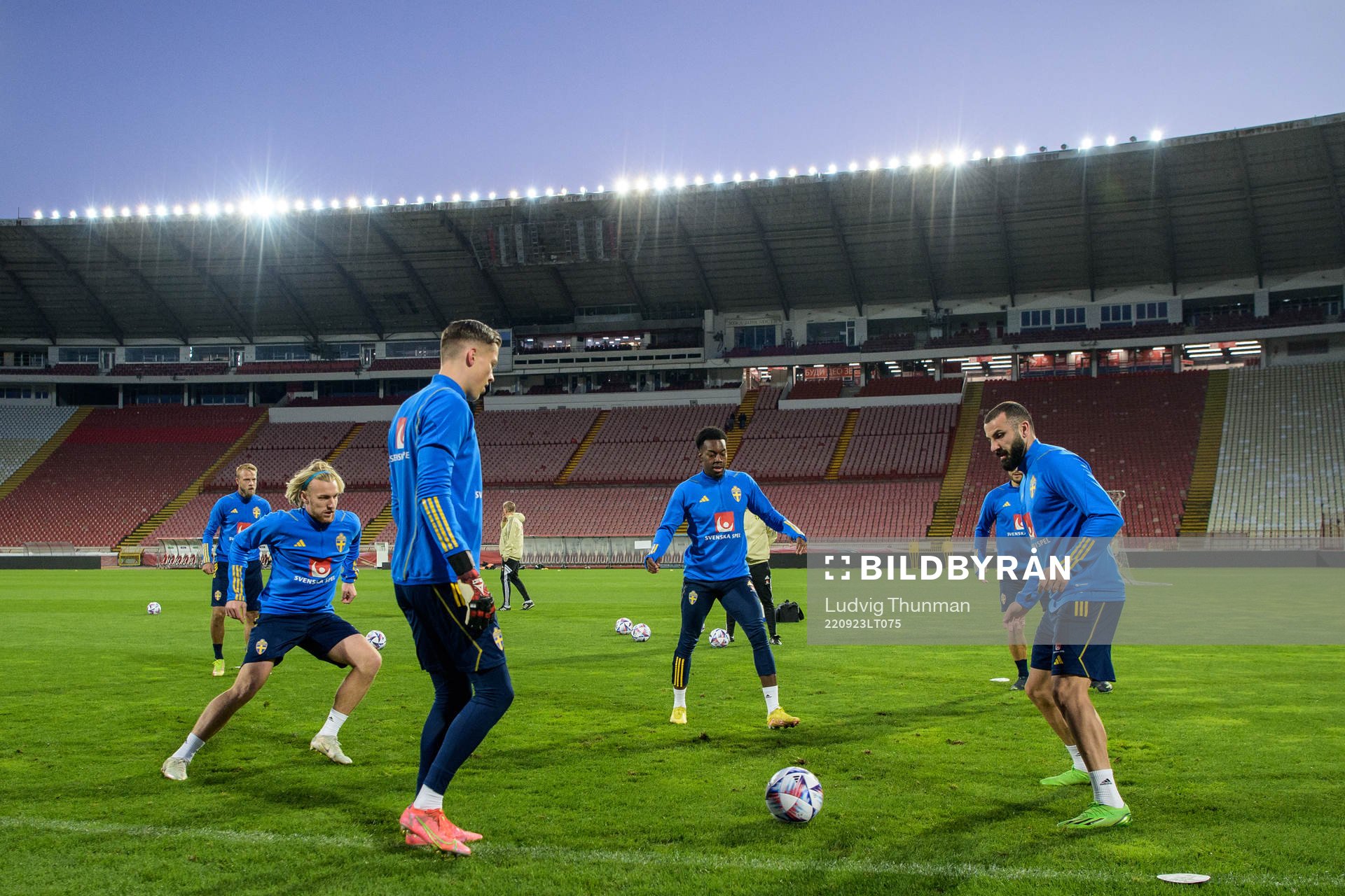 Emil Forsberg, goalkeeper Leopold Wahlstedt, Anthony Elanga