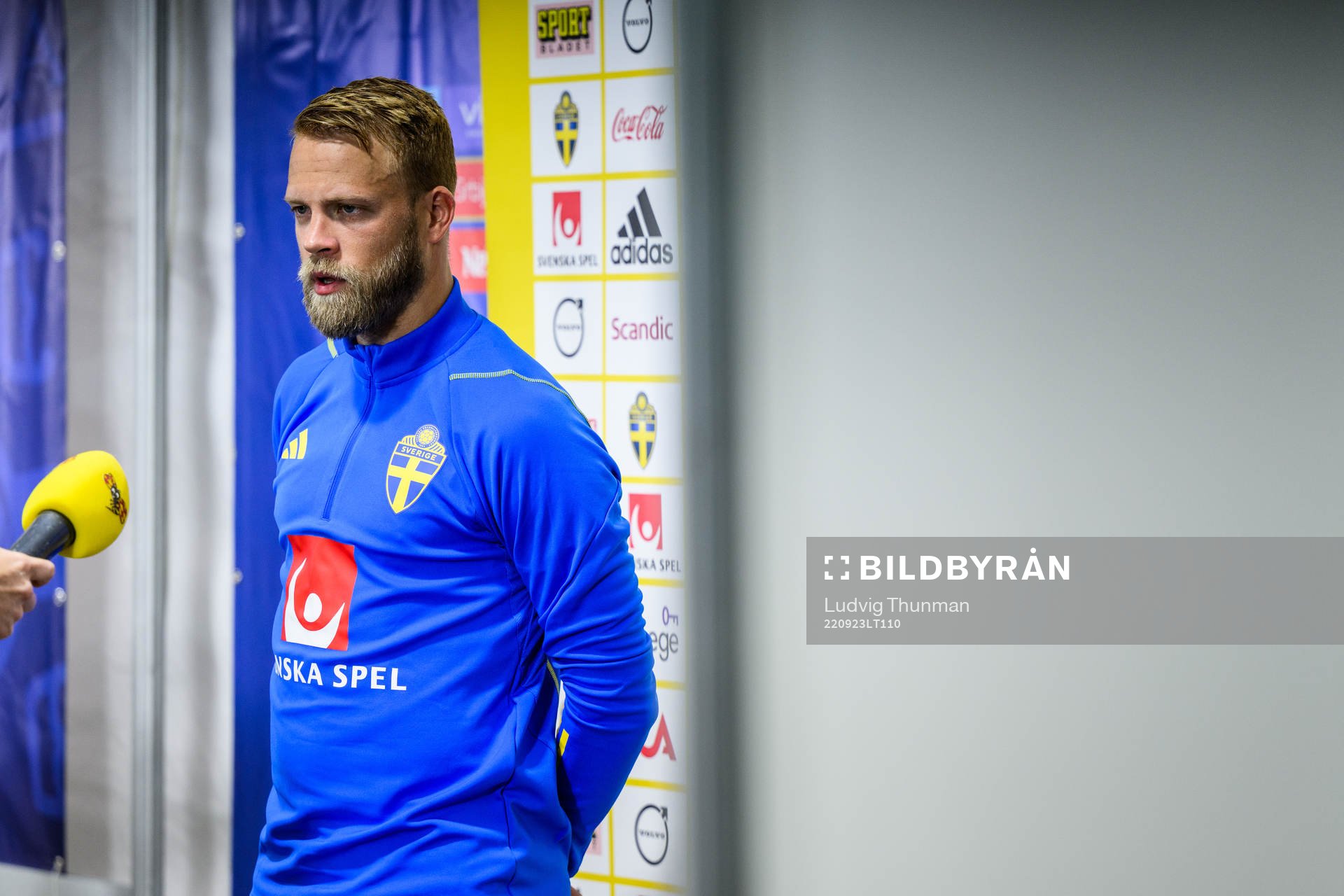 Daniel Sundgren speaks to media