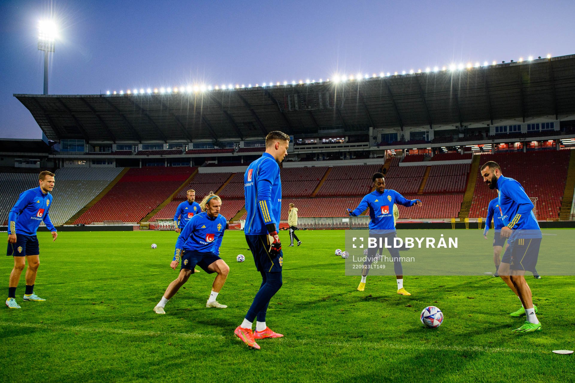 Viktor Claesson, Emil Forsberg, Anthony Elanga and Mikael