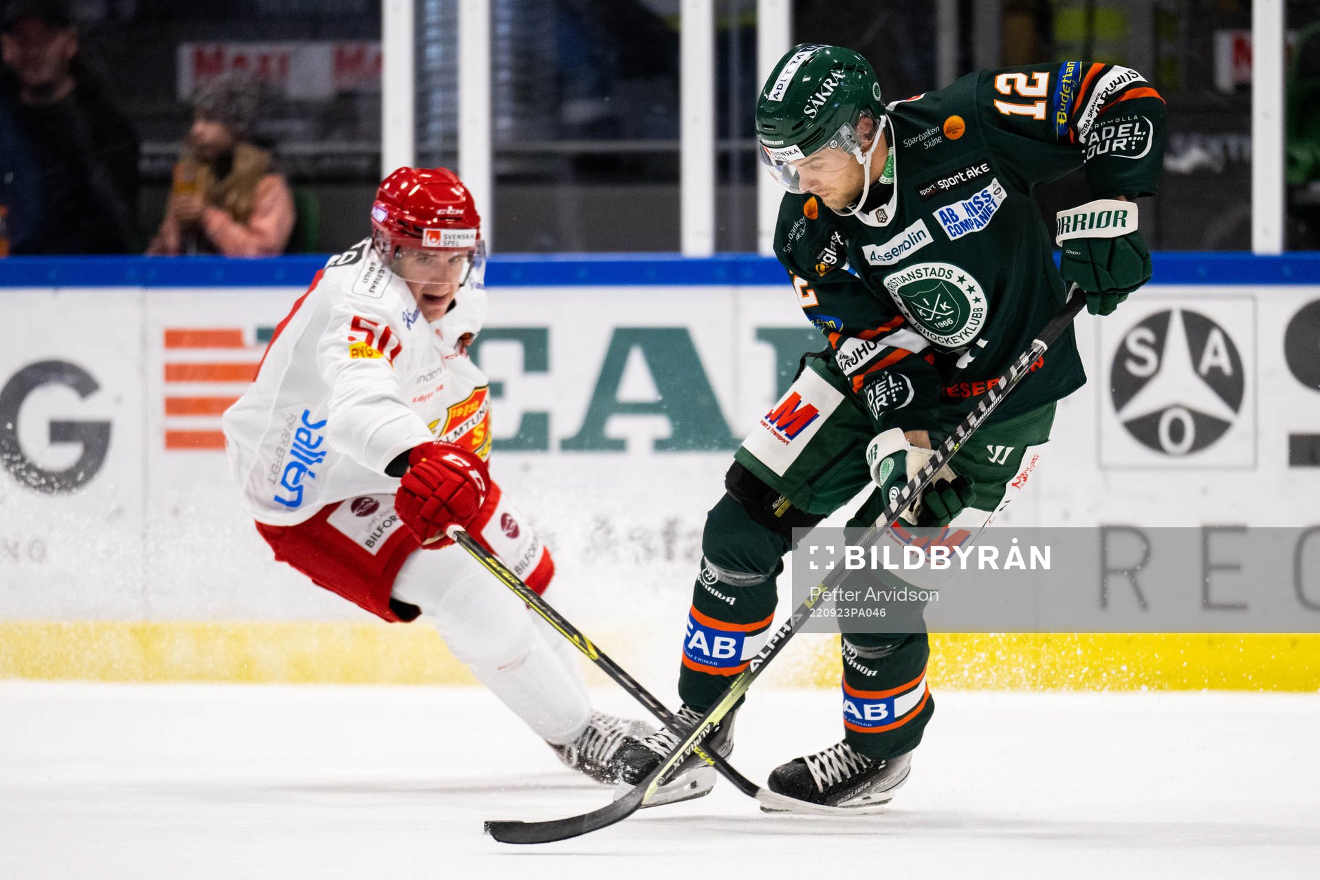 Almtunas Georgs Golovkovs och Kristianstads Roope Laavinen