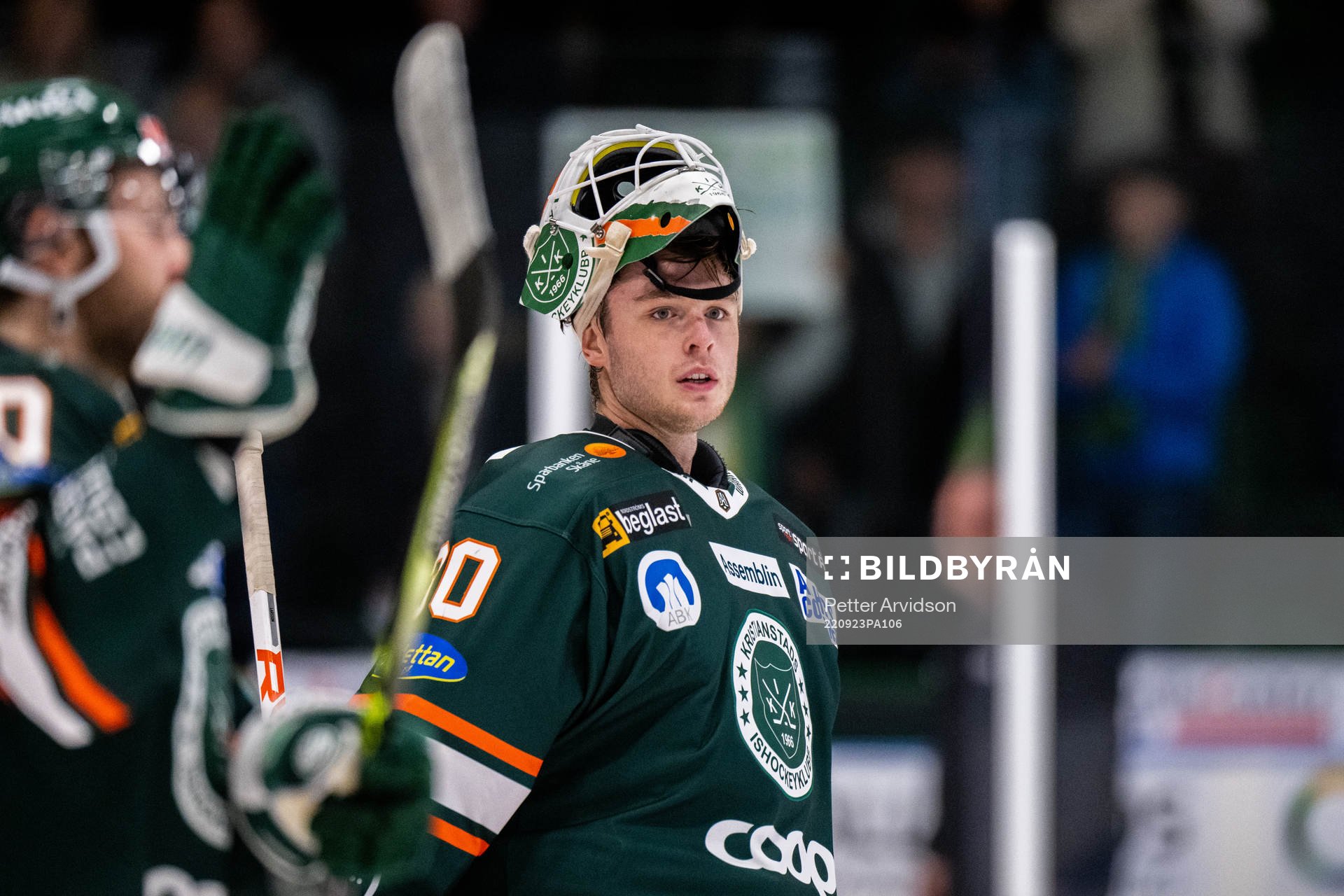 Kristianstads målvakt Filip Larsson