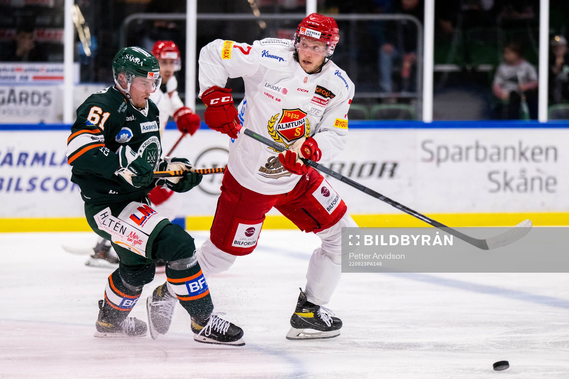 Kristianstads Malte Sjögren och Almtunas Jacob Spångberg