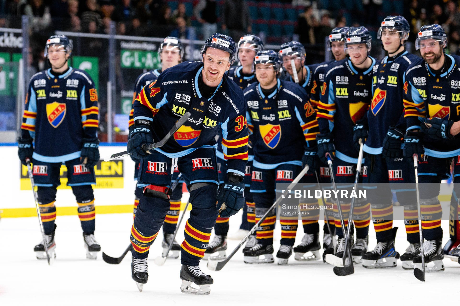Djurgårdens Daniel Brodin jublar