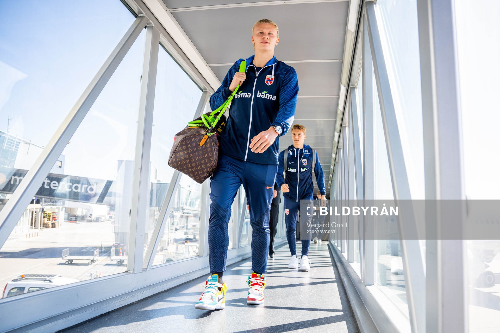 Erling Braut Haaland and Martin Ødegaard of the Norwegian