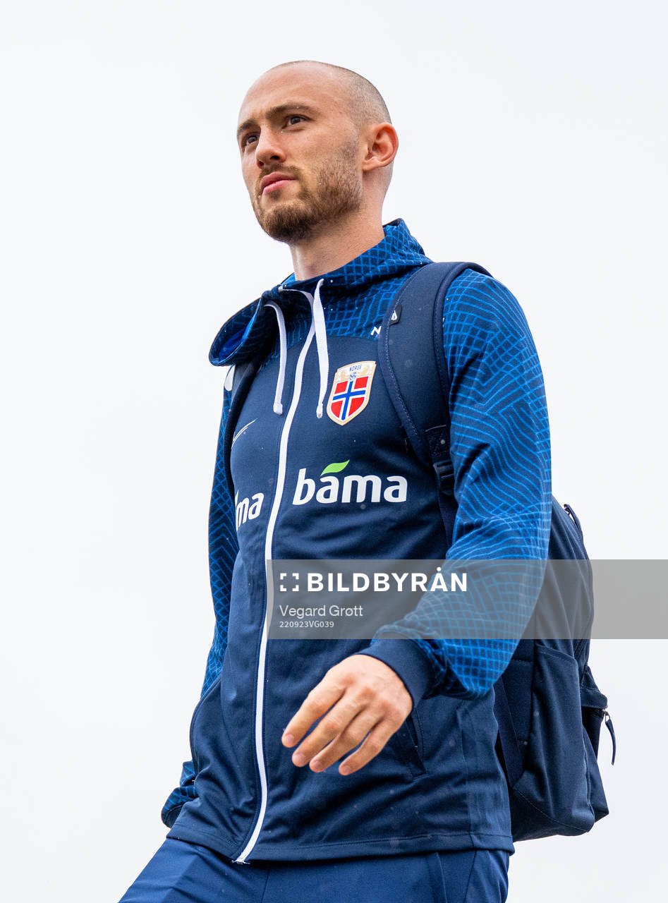Fredrik Aursnes of the Norwegian national football team