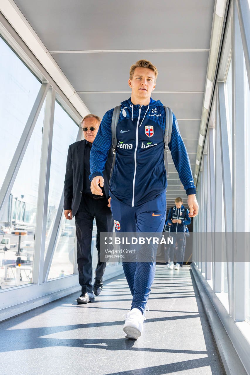 Geir Ellefsen, head of security, and Martin Ødegaard of