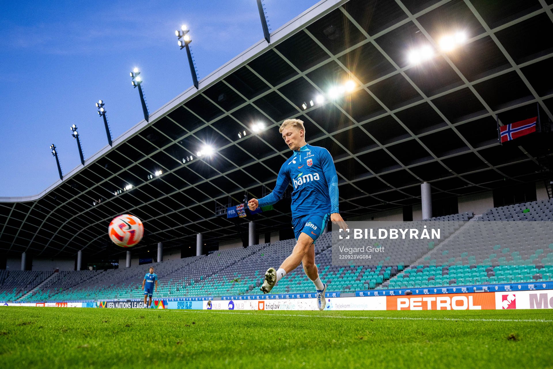 Birger Meling of the Norwegian national football team