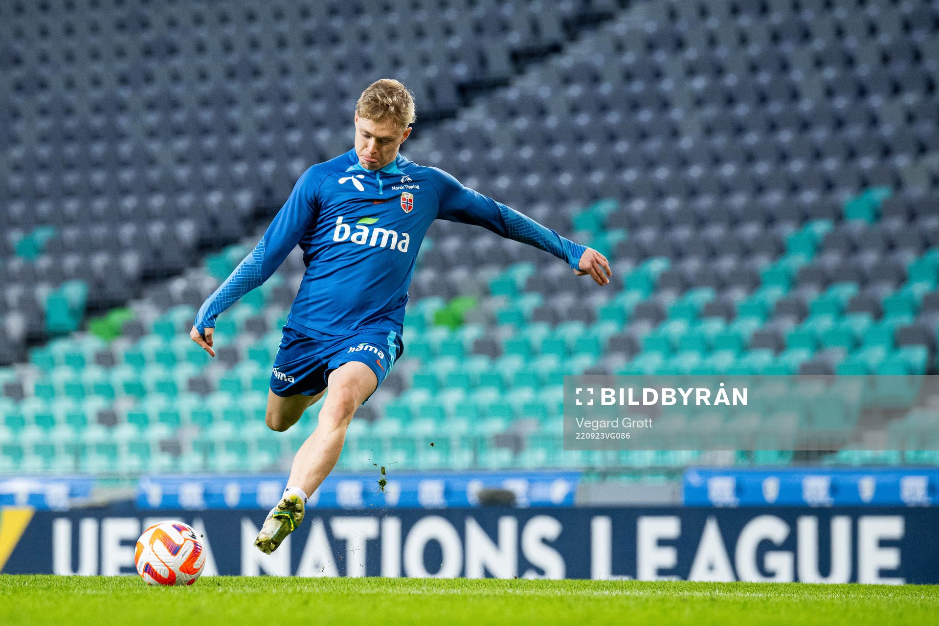 Ola Brynhildsen of the Norwegian national football team