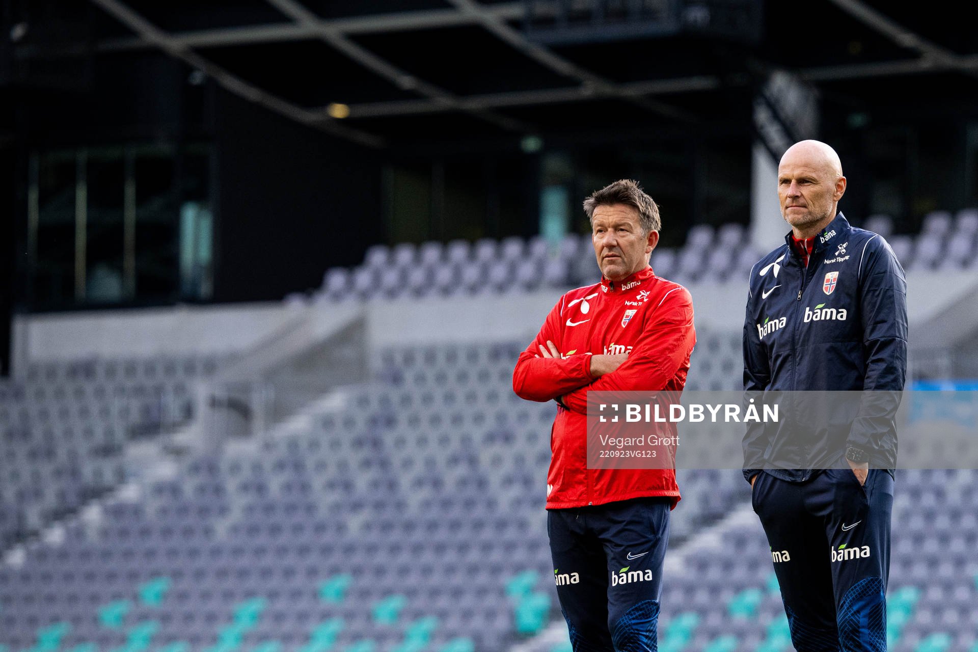 Bård Wiggen and Ståle Solbakken, head coach of the