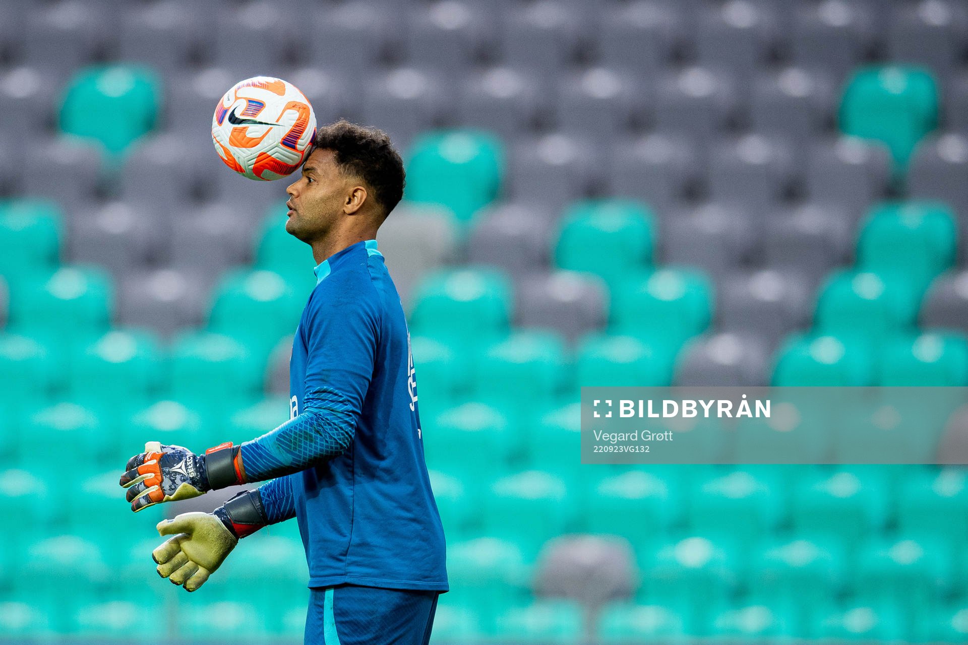 Goalkeeper Sten Grytebust of the Norwegian national