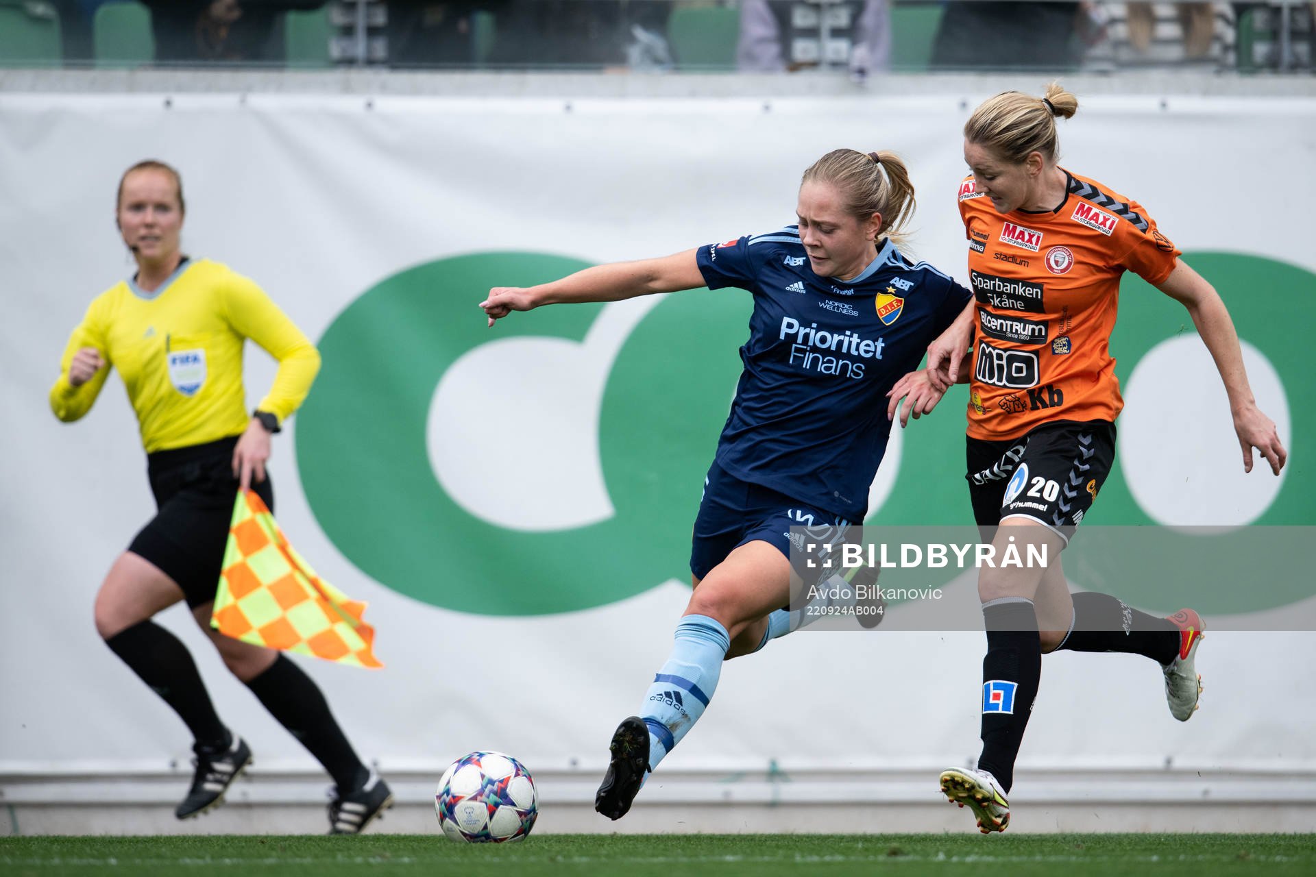 22092  Djurgårdens Alice Bergström och Kristianstads Mia