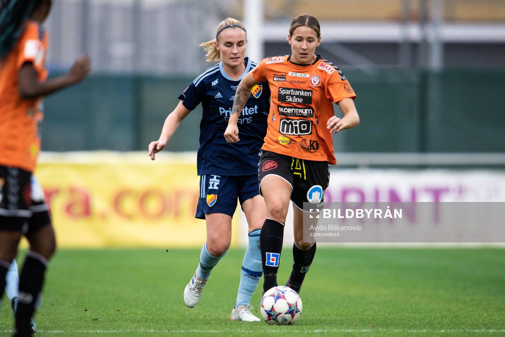 Djurgårdens Stinalisa Johansson och Kristianstads Amanda