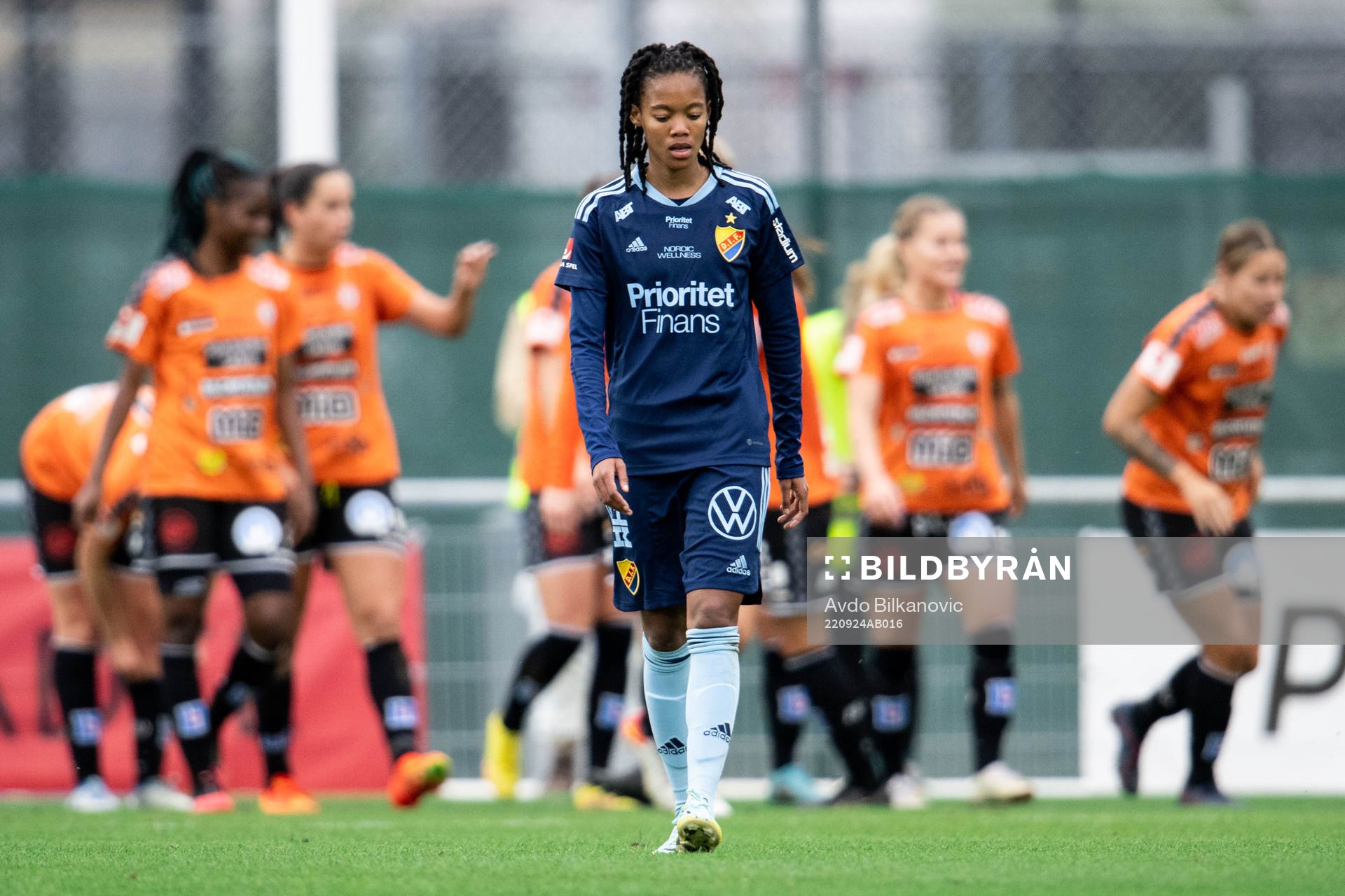 Djurgårdens Linda Maserame Motlhalo deppar