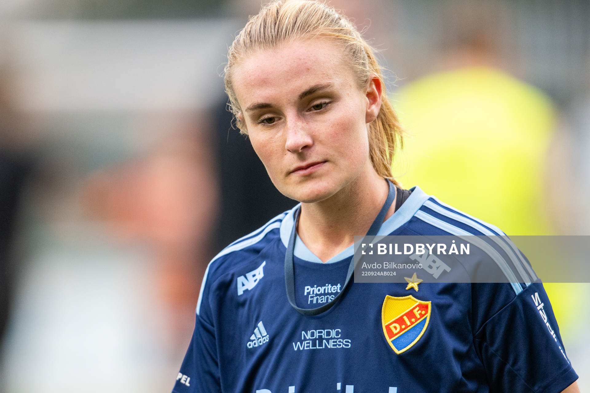 Djurgårdens Kamilla Lilhammer Karlsen deppar