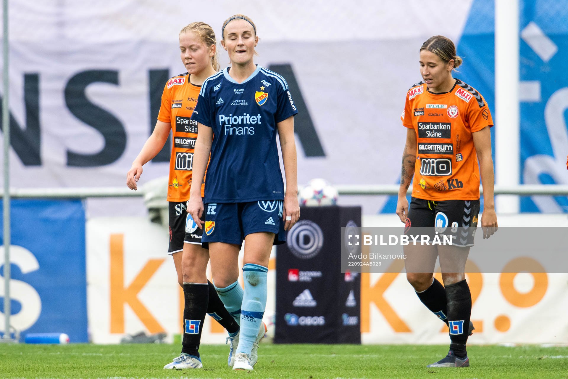 Djurgårdens Kamilla Lilhammer Karlsen deppar