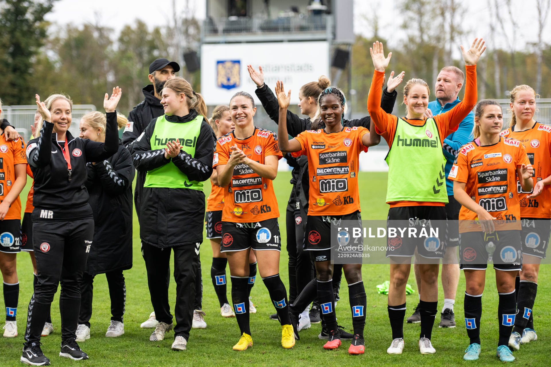 Kristianstads spelare jublar