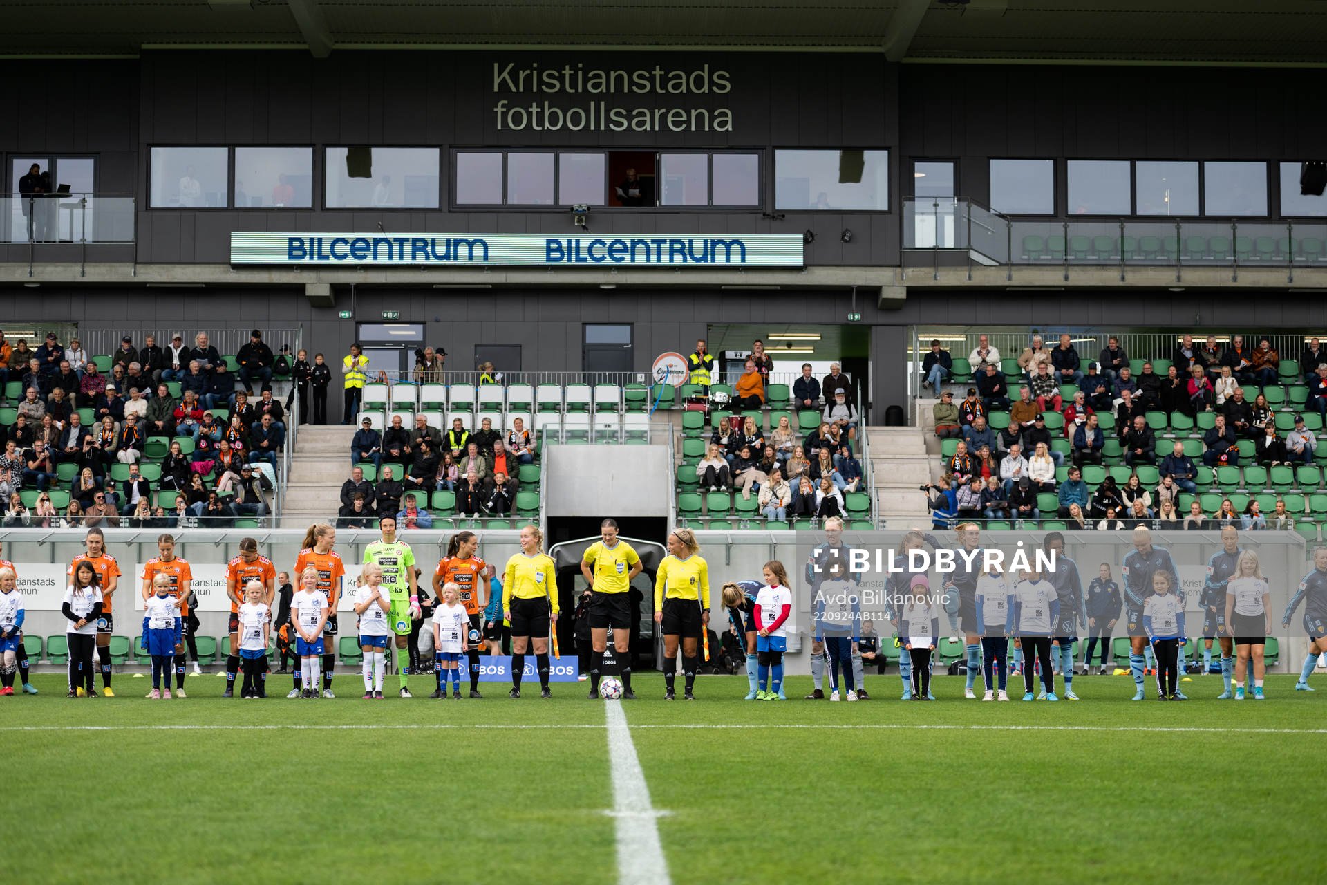 Djurgårdens och Kristianstads spelare