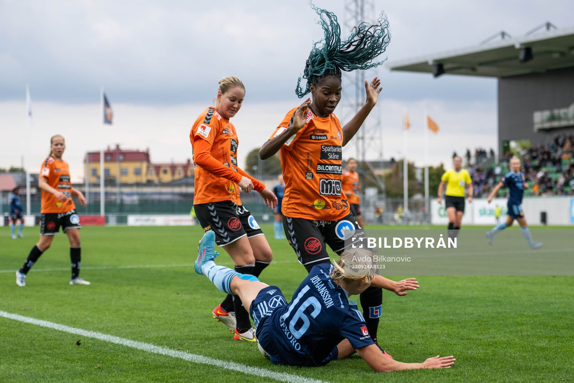 Djurgårdens Stinalisa Johansson mot Kristianstads Mia