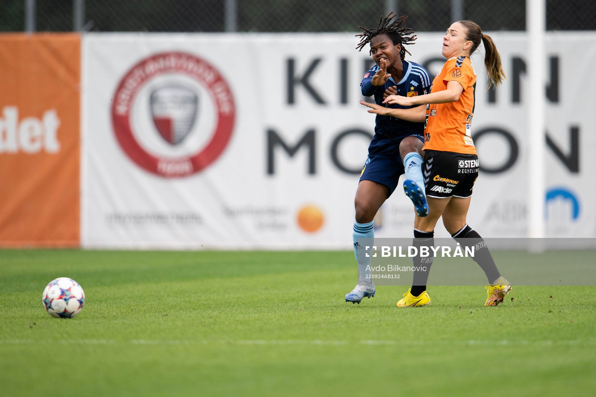 Kristianstads Delaney Baie Pridham och Portia Boakye