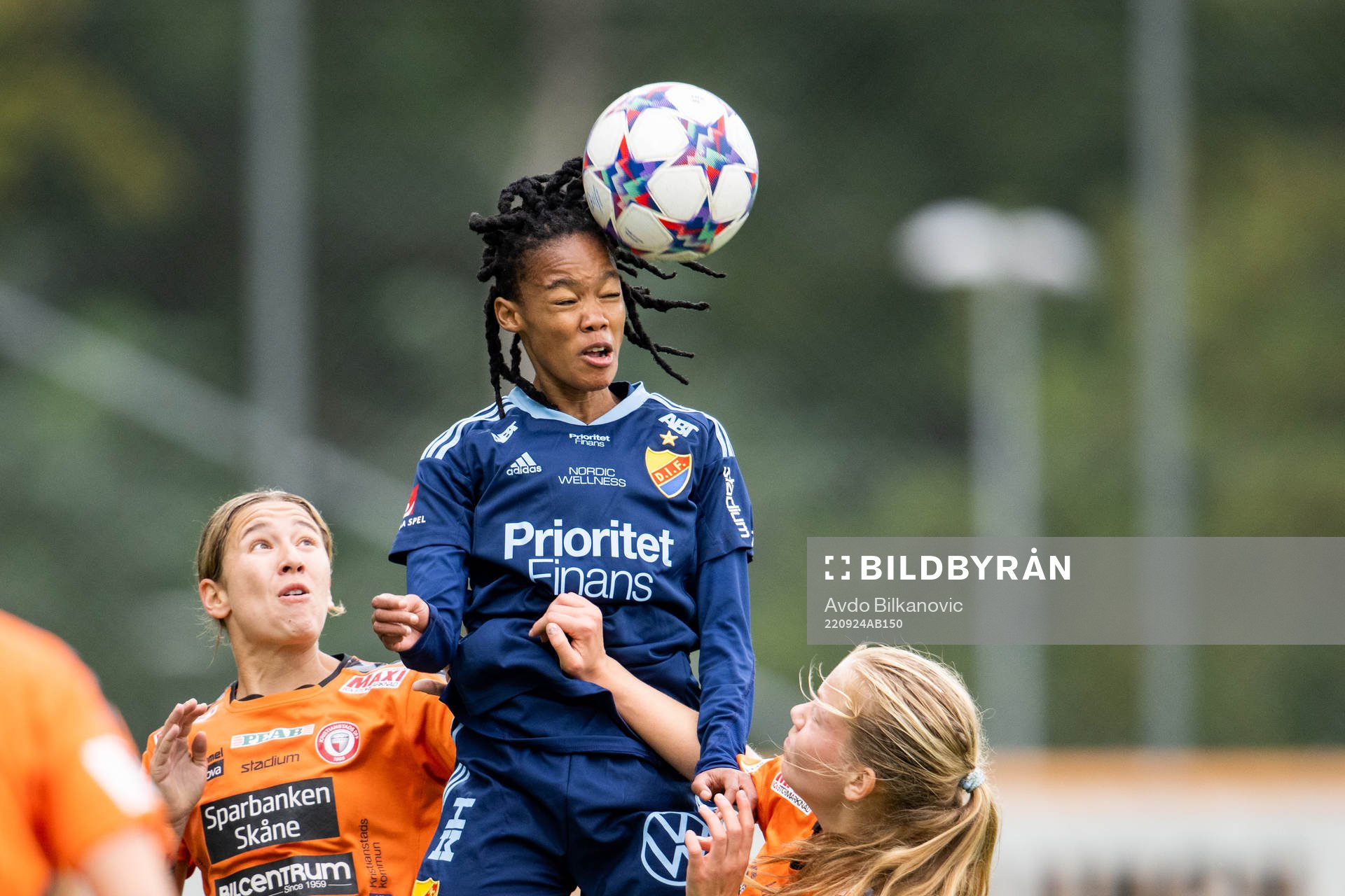 Djurgårdens Linda Maserame Motlhalo nickar