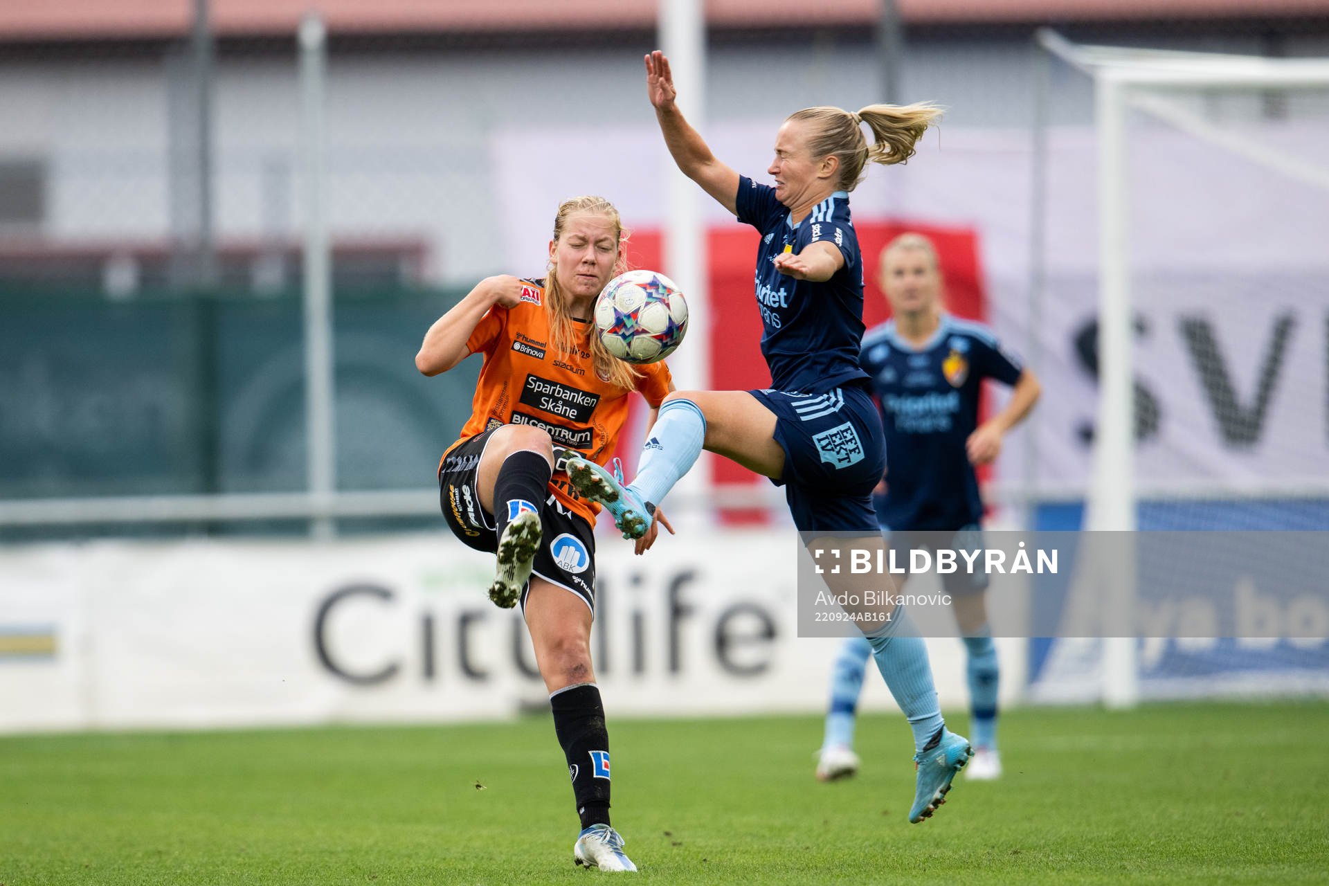 Kristianstads Amanda Andradóttir och Djurgårdens Tove