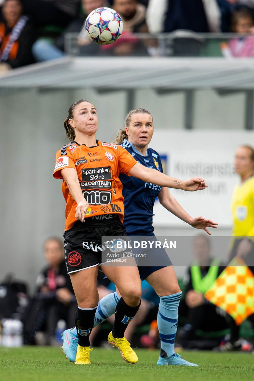 Kristianstads Delaney Baie Pridham och Djurgårdens Ebba Hed