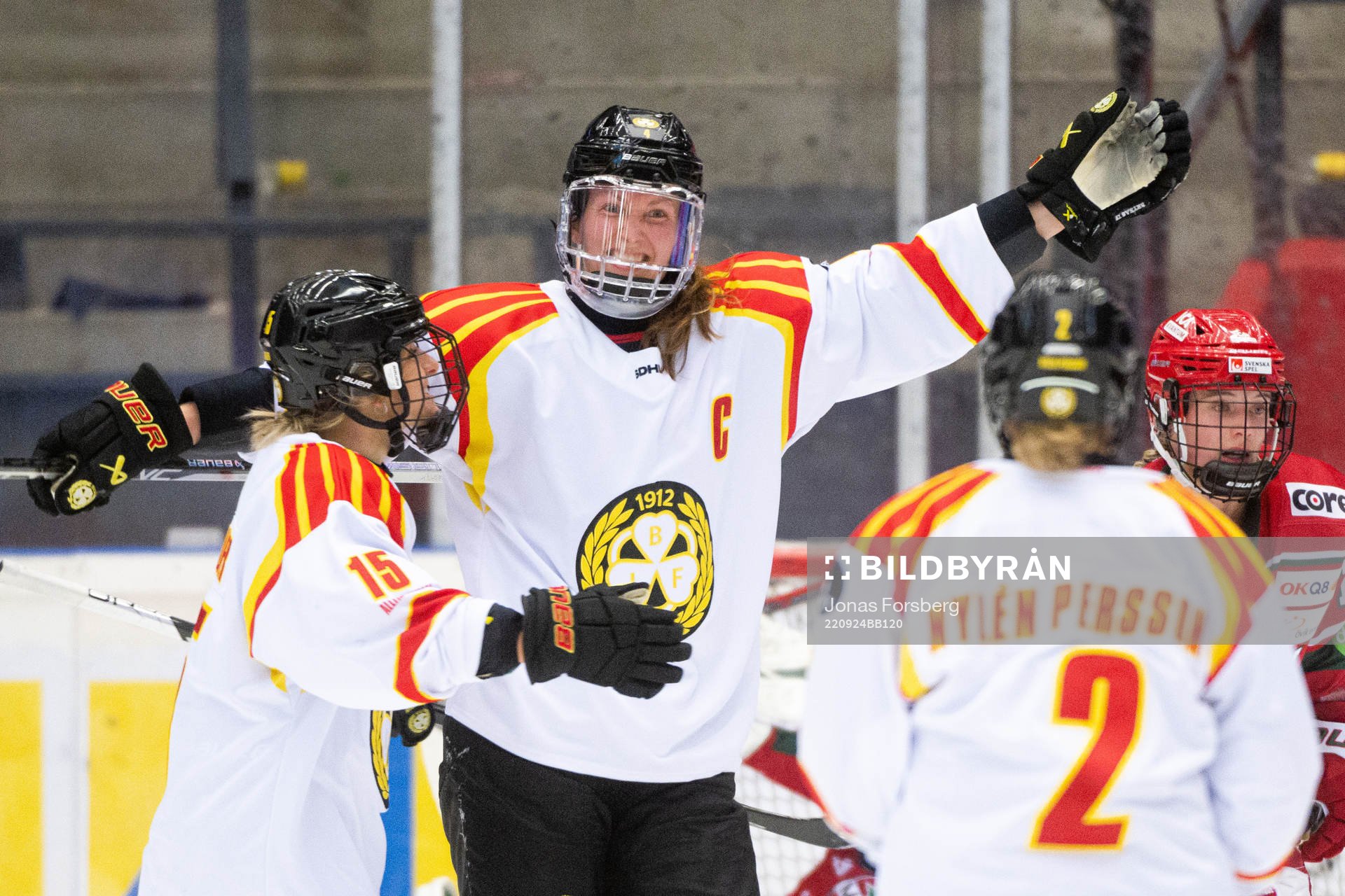 Brynäs Mina Waxin jublar