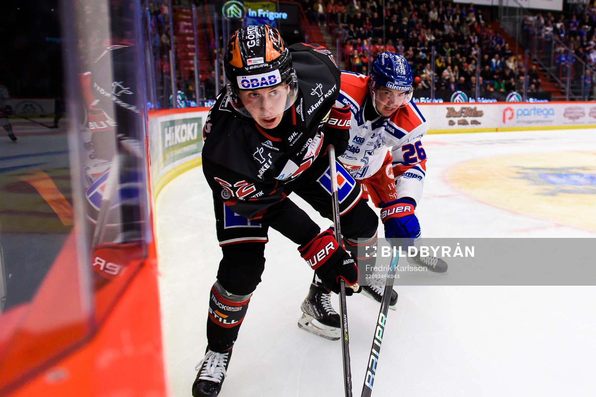 Örebros Robert Leino och Oskarshamns Lukas Pilö