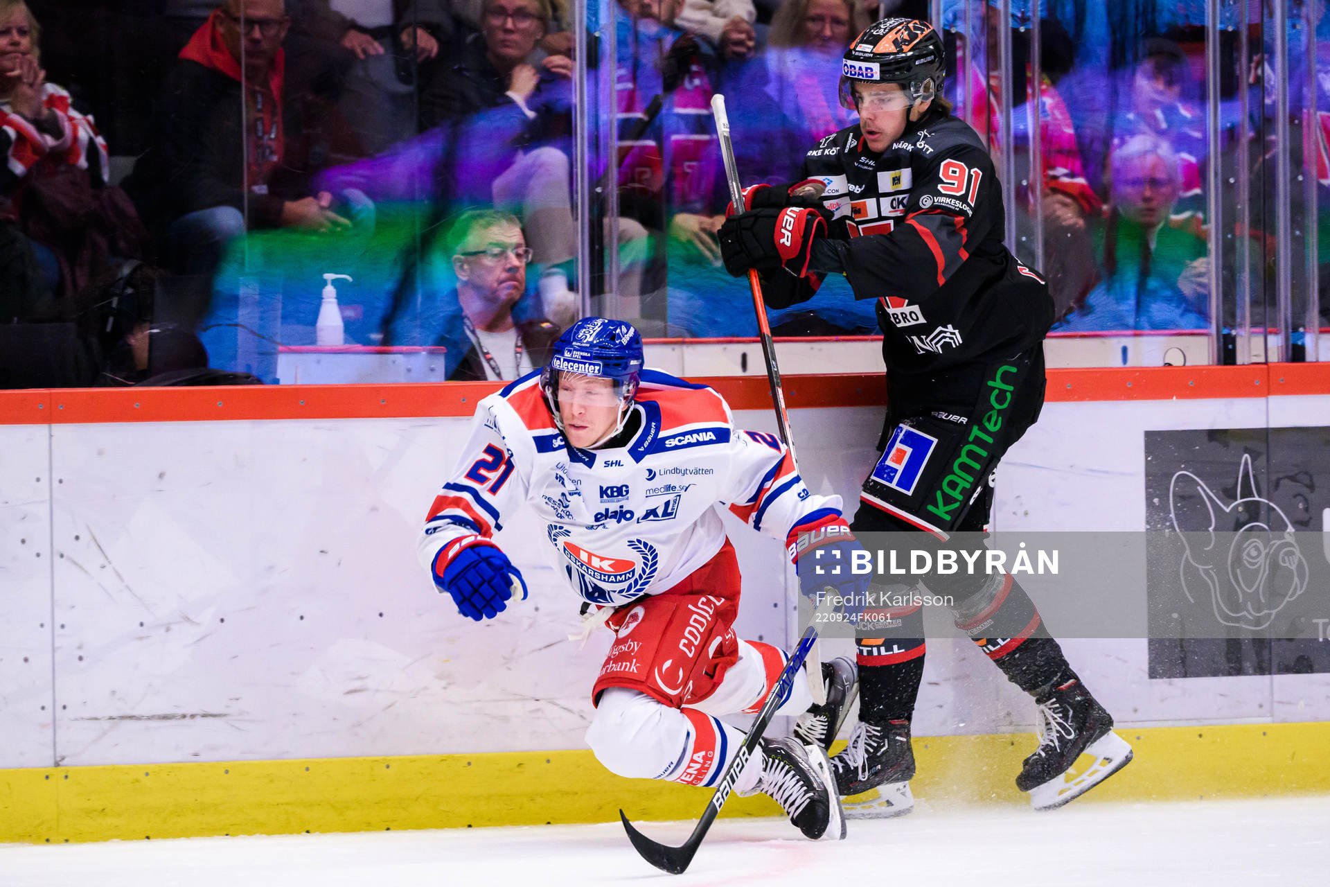 Oskarshamns Myles Powell och Örebros Leo Carlsson