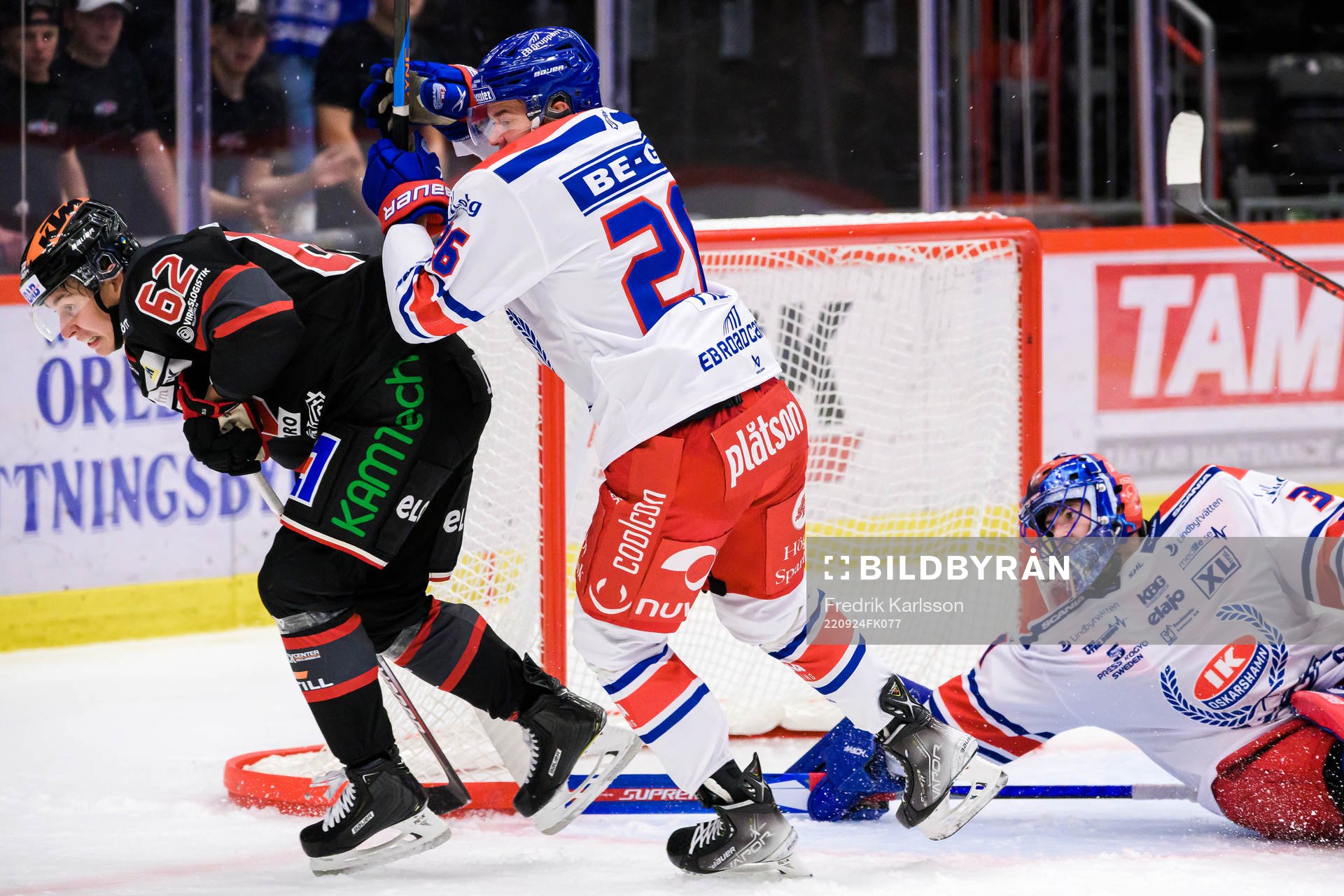 Örebros Robert Leino och Oskarshamns Lukas Pilö och