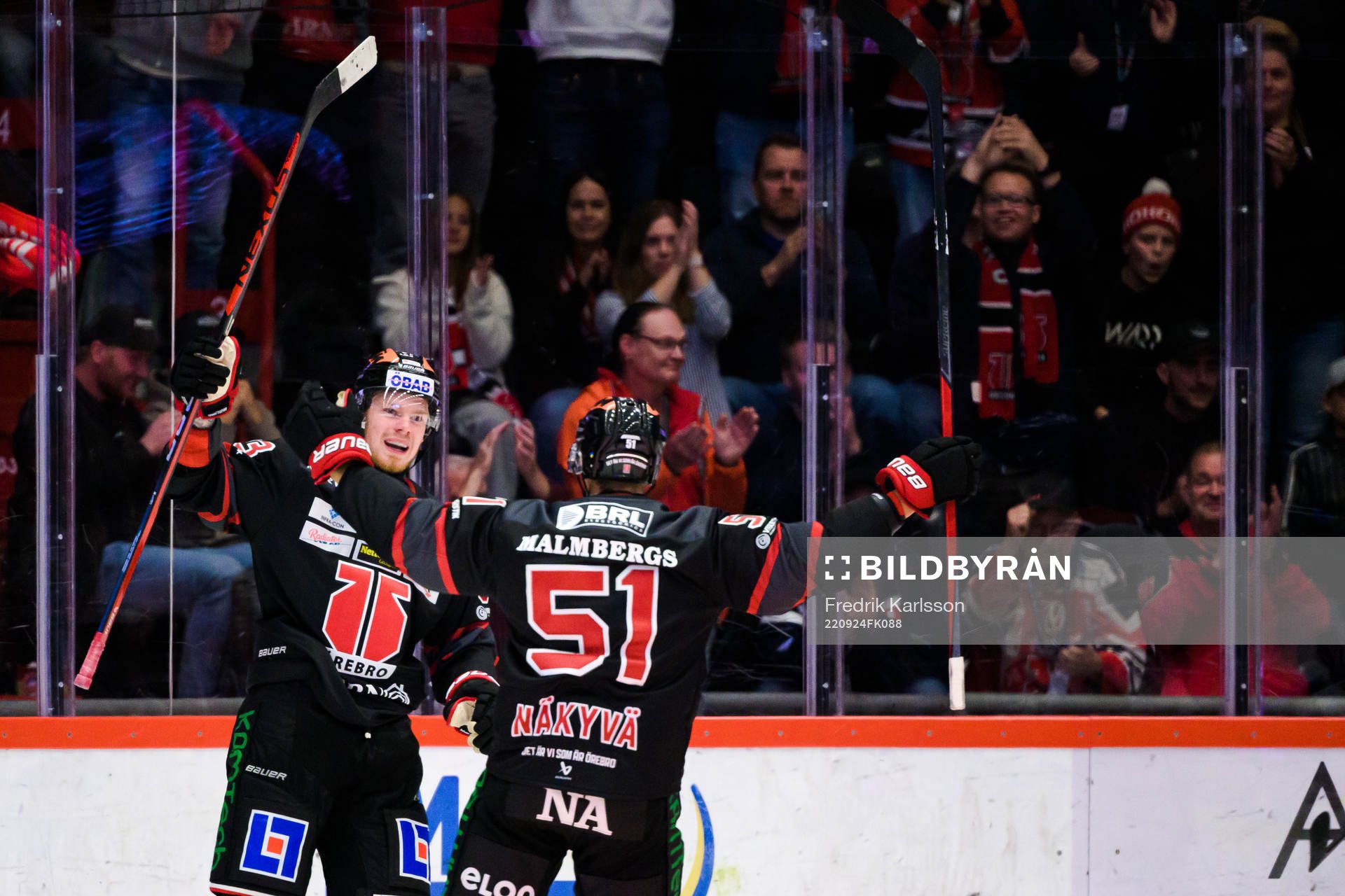 Örebros Christopher Mastomäki jublar