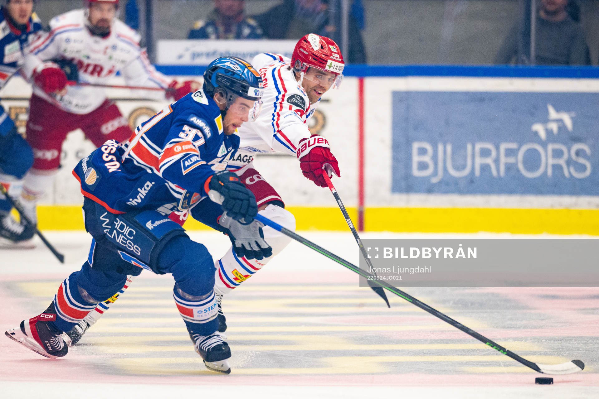 Växjös Glenn Gustafsson och Timrås Emil Pettersson