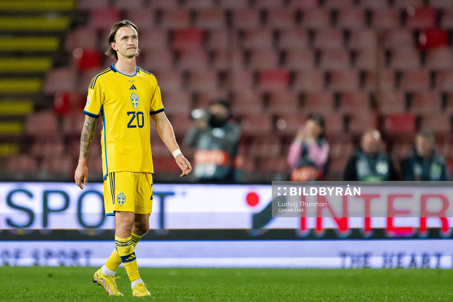 Kristoffer Olsson of Sweden looks dejected