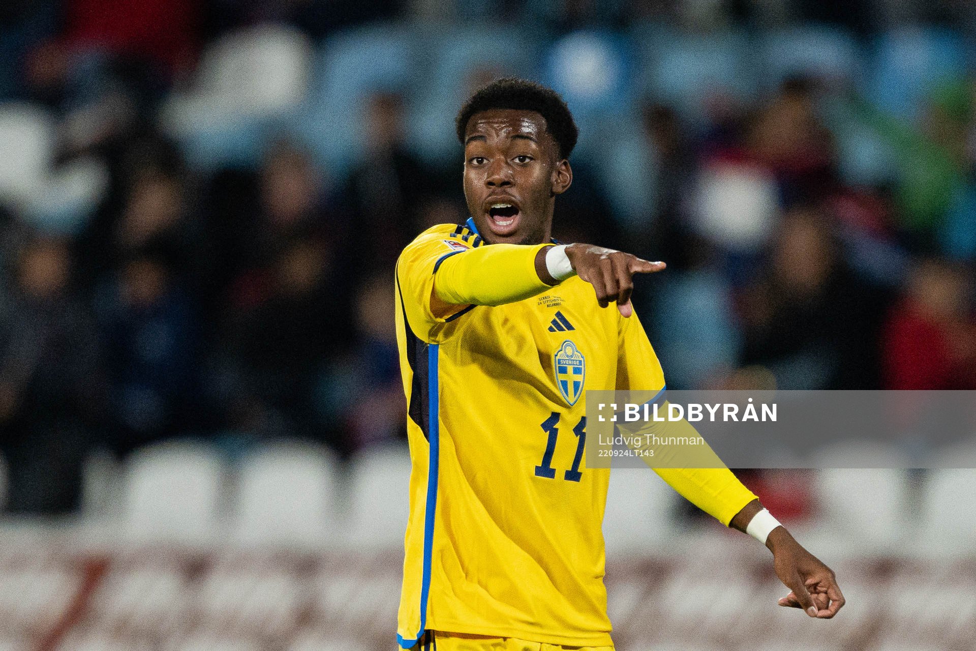 Anthony Elanga of Sweden